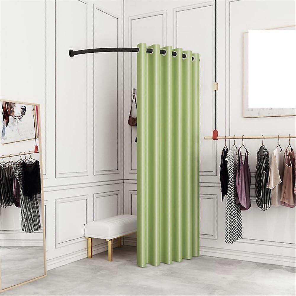 Green 100cm Fitting Room CShape Privacy Partition for Clothing Store Wall Corner Dressing Space