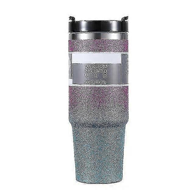 Stanley 40oz Tumbler With Handle And Straw Lid For Thermos Travel Coffee Mug Stainless Steel Insulated Simple Modern Tumbler Cup