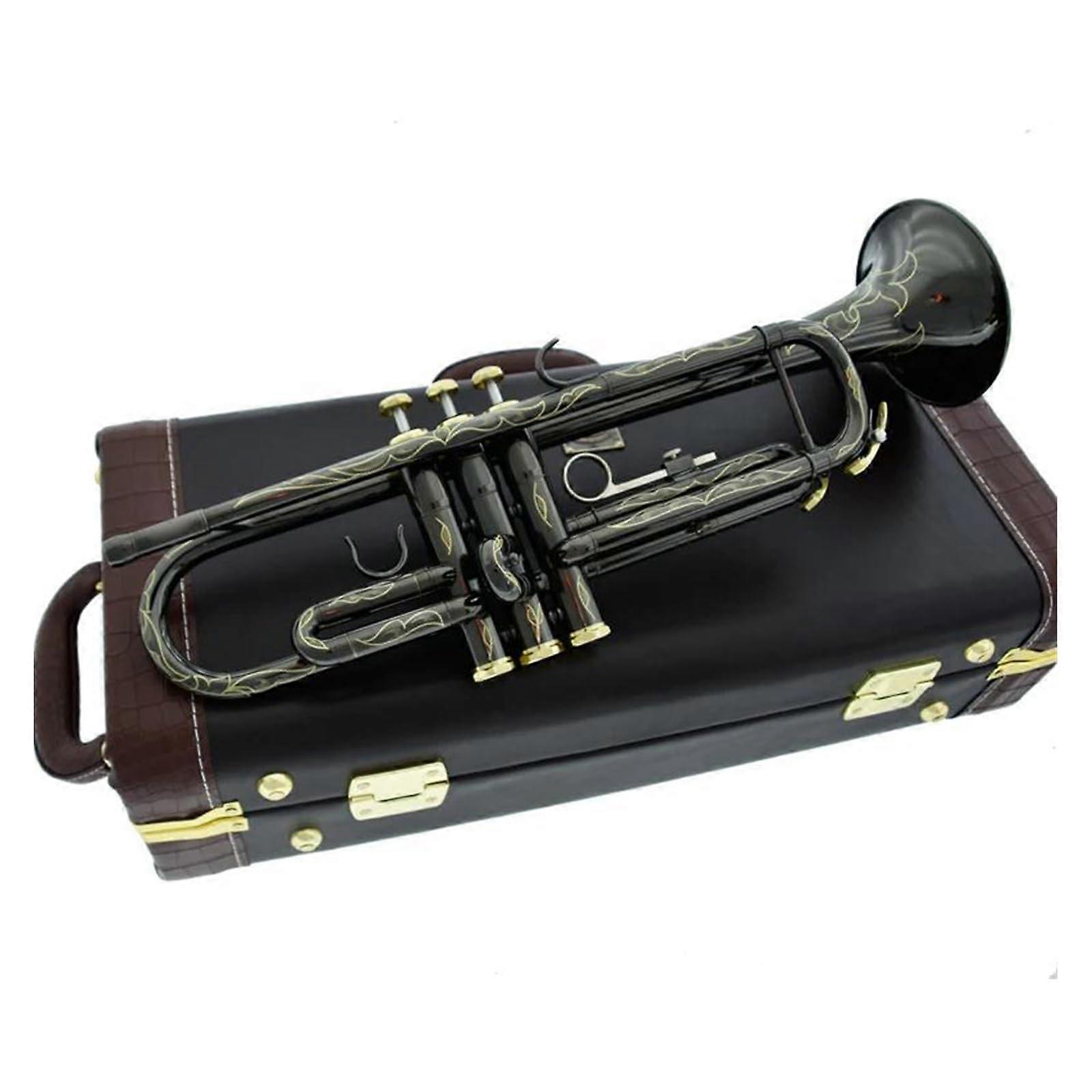 Professional Bb Trumpet for Beginners with Bright Powerful Tone and Durable Brass Construction