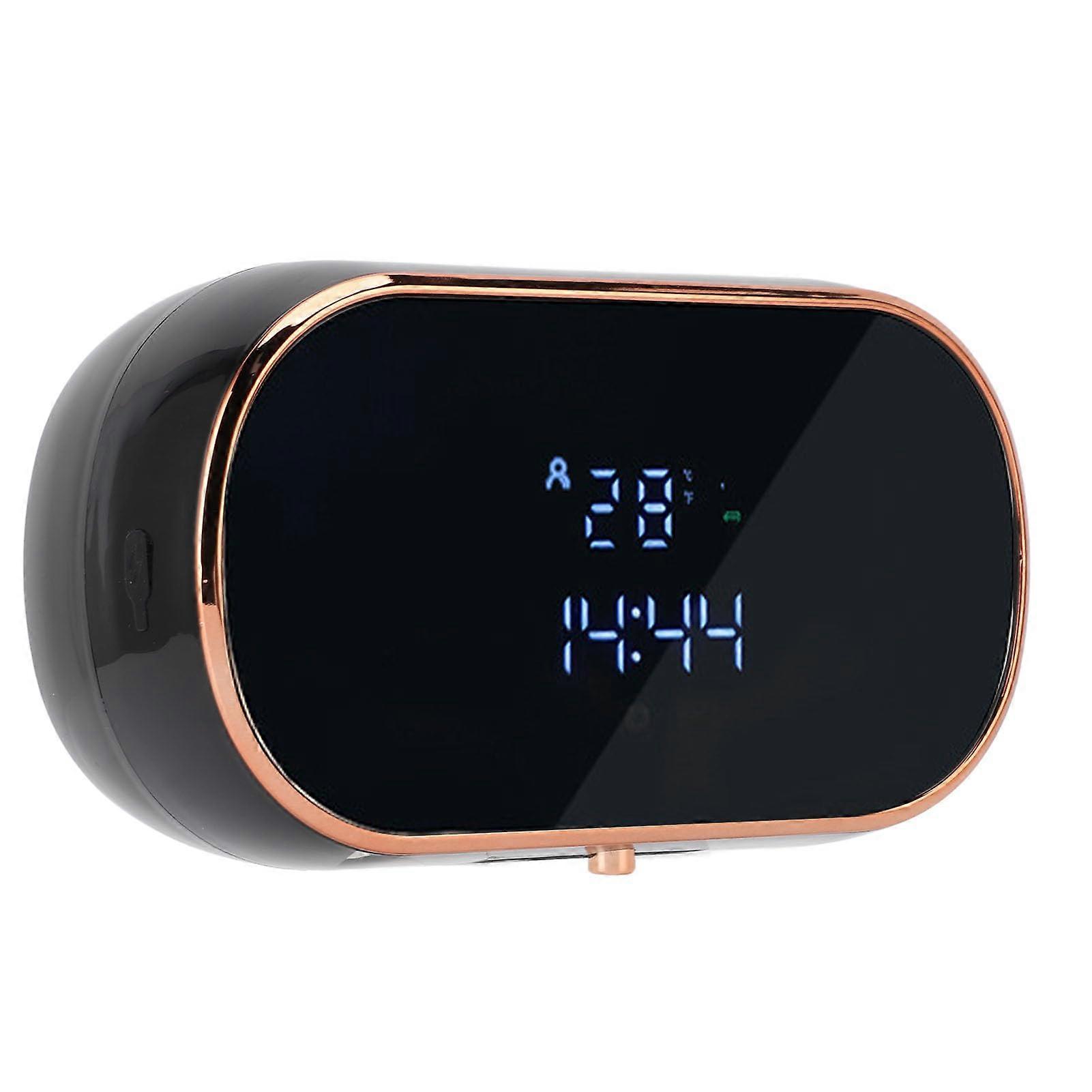 Automatic Soap Dispenser with Smart Sensor, Wall Mounted Rechargeable Touchless Foam Dispenser Black