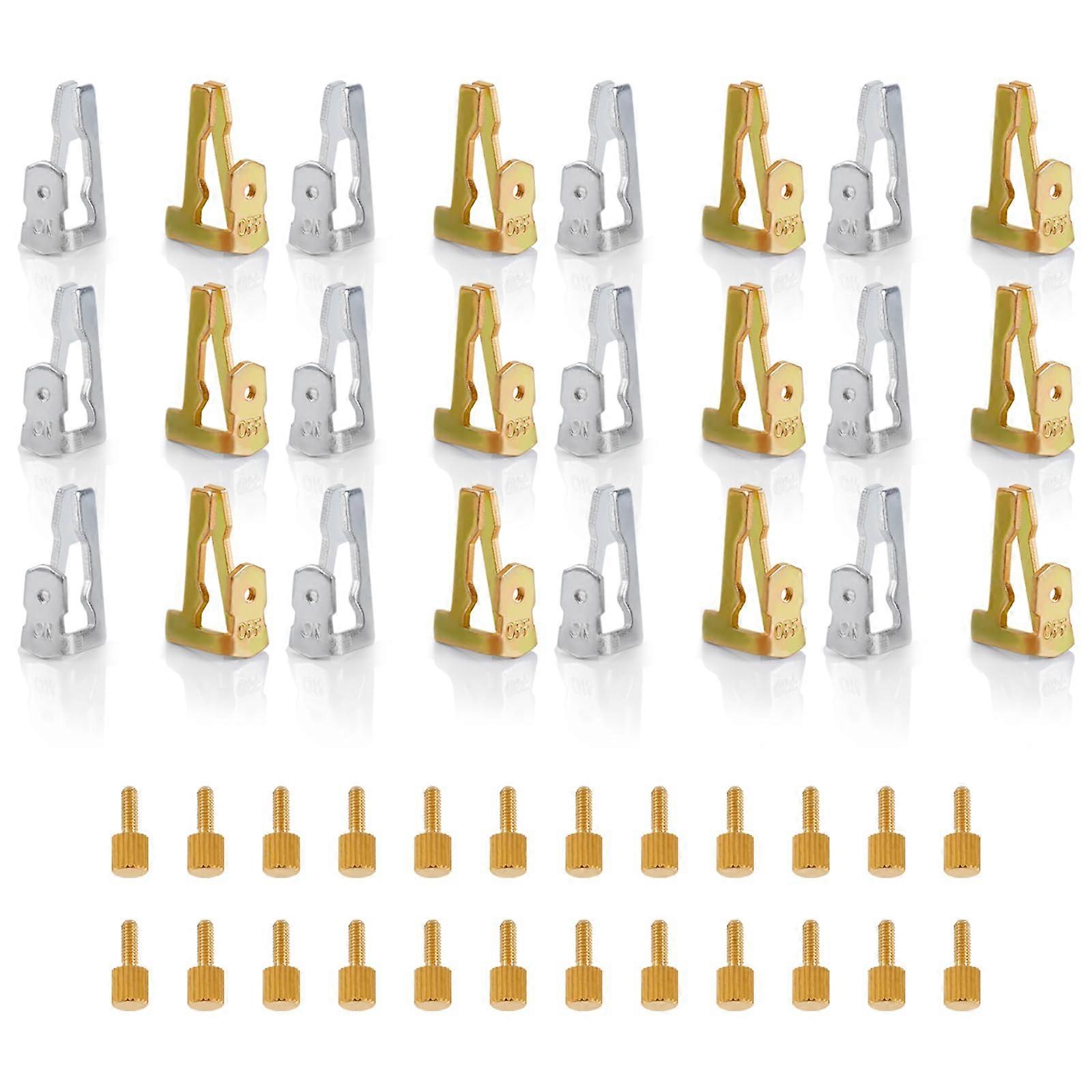 Timer Trippers Kit for Intermatic T100 Series Pool Pump with Nails, Durable Silver and Gold Clips