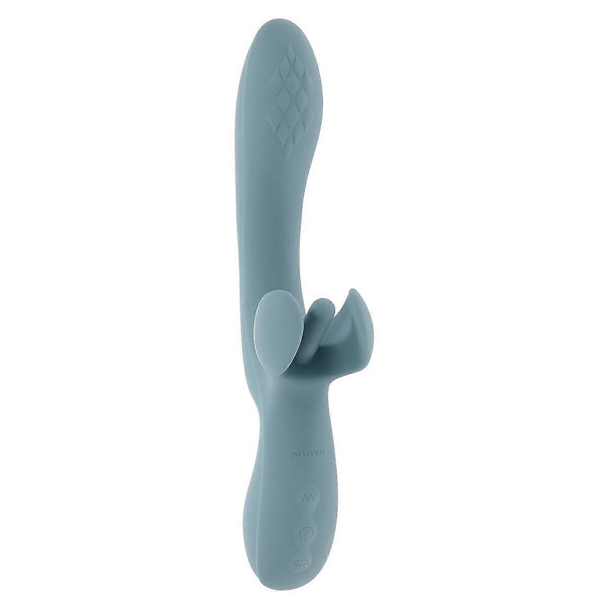 Dual Stimulationsvibrator Evolved Blau