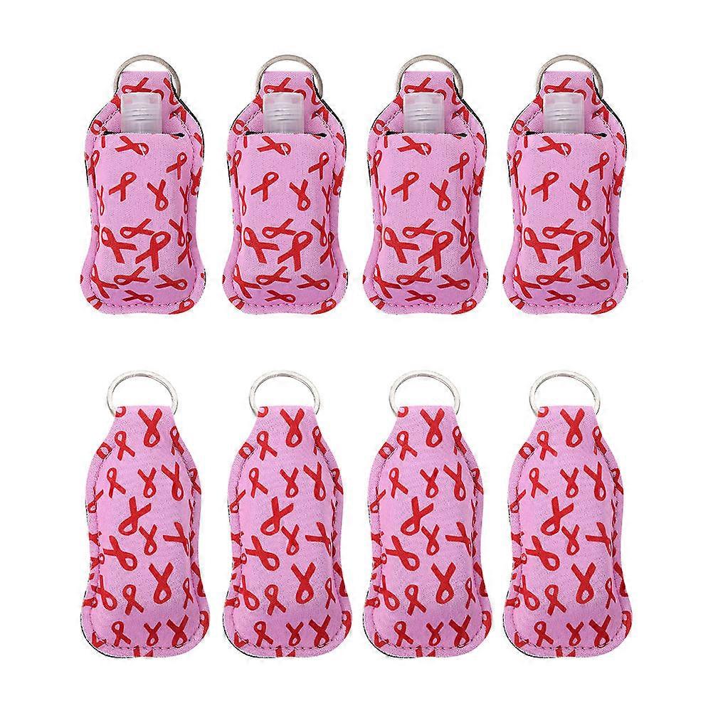 Keychain Perfume Lipstick with Refillable Bottle Covers 4Sets
