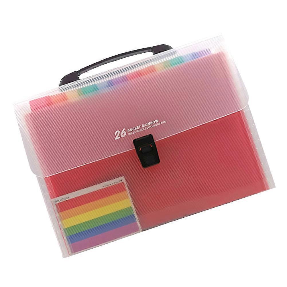 Multilayer Folder Bag for Organizing Paper Files with Portable Handheld 3Pcs