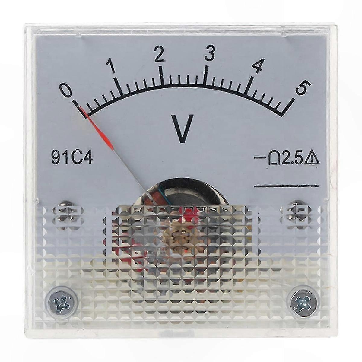 Analog Panel Meter 91C4 5V Mechanical Voltmeter