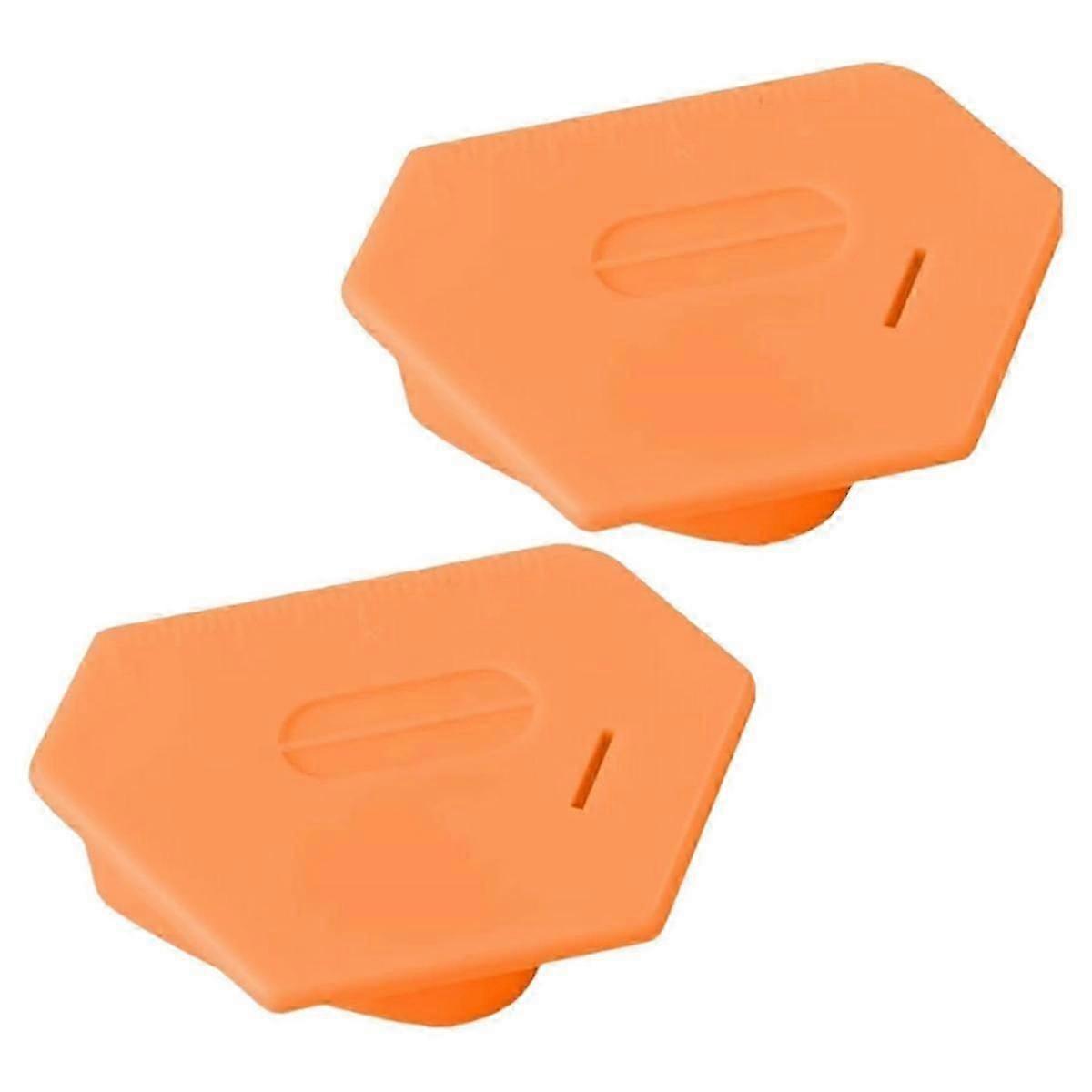 Polygonal Multifunctional Seam Guide for Sewing Machine, Orange 2PCS