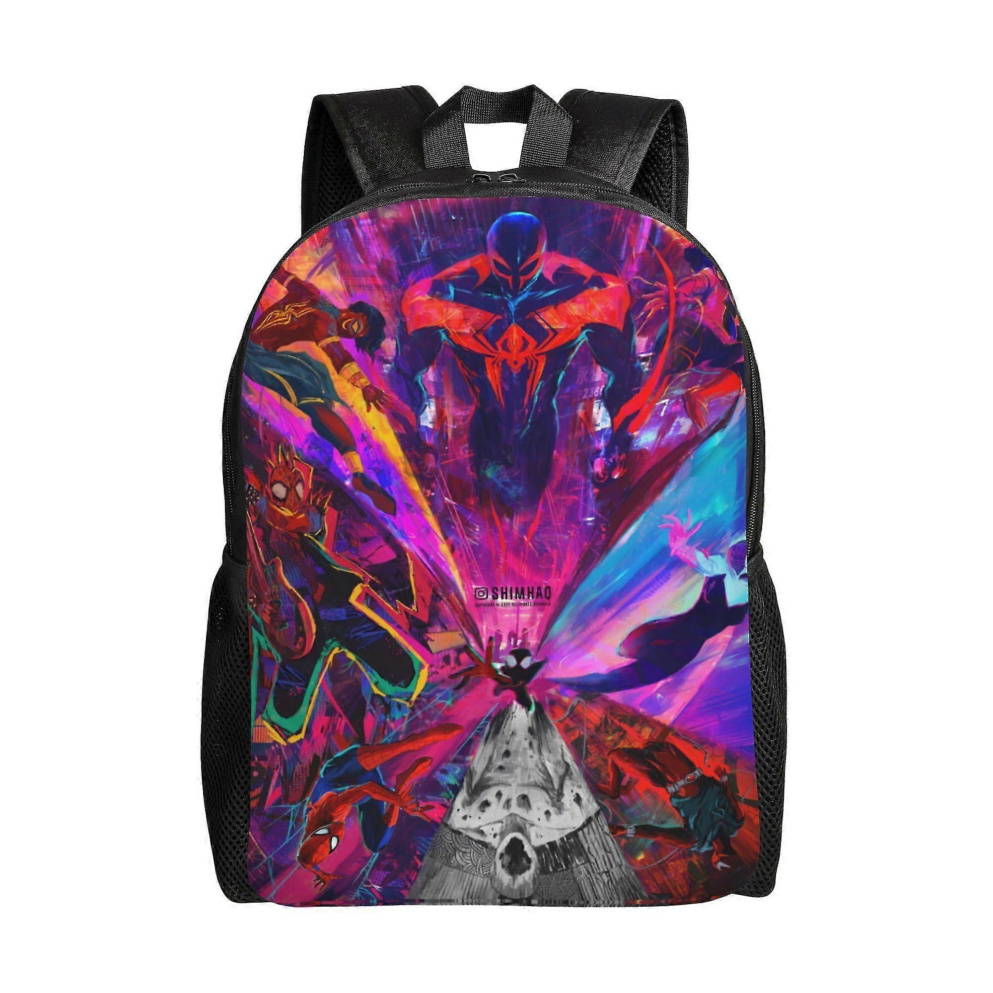 j6124 Spider Man Backpack, Adult Kids Simple Lightweight Casual Backpack for Children Student, Travel Backpack Laptop Backpack for College Work Campin