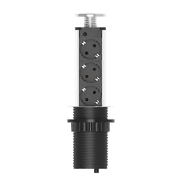 Melery Table Socket Pop Up Pull Power Point Germany Socket Type-C USB Charger Tabletop EU Electrical Plug Outlets Office Kitchen