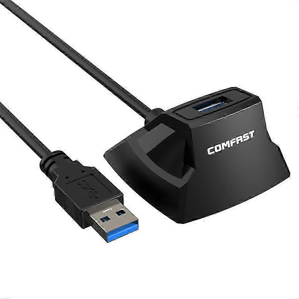 Compatible with COMFAST CF-U318 1.2m USB 3.0 Extension Cable with Stable Base, Aluminium Foil Shielding