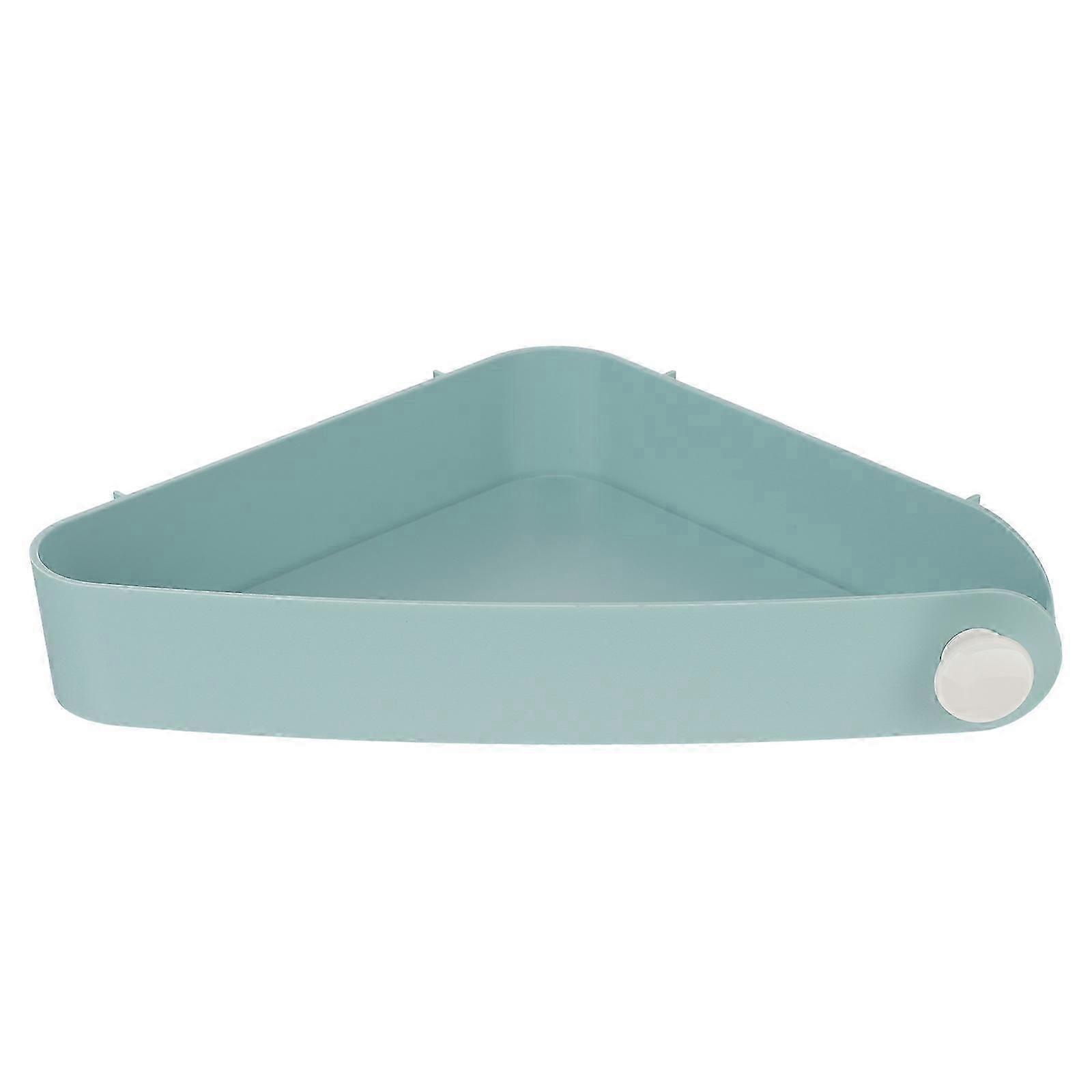Wall Mounted Corner Shelf, Plastic, for Bathroom Kitchen, No Punching