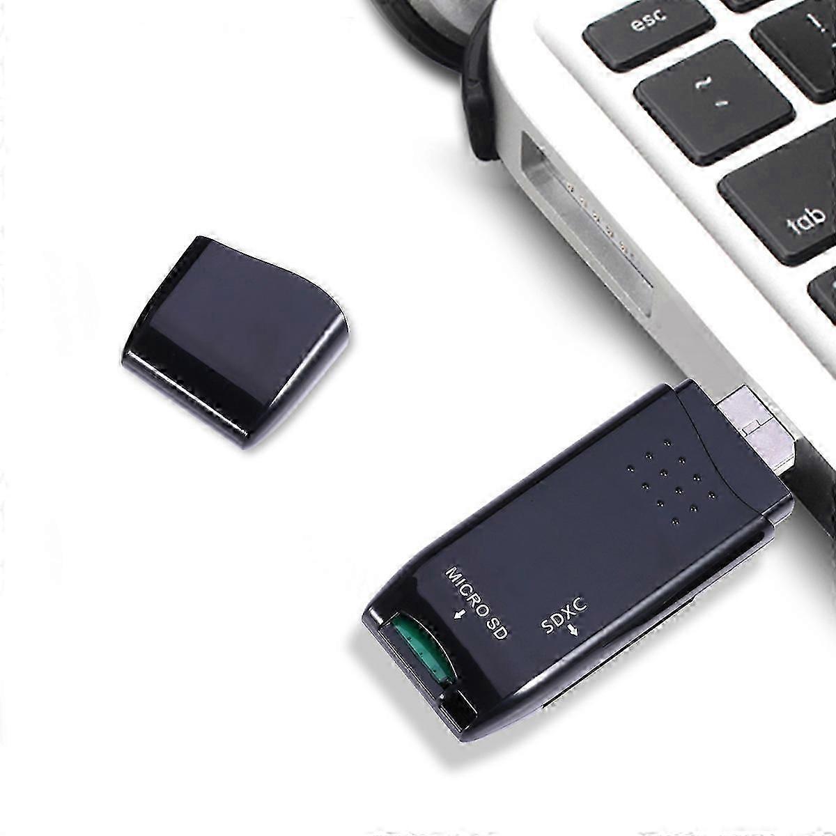 USB 3.0 Multi 2 in 1 Reader Adapter for Data Reading Black