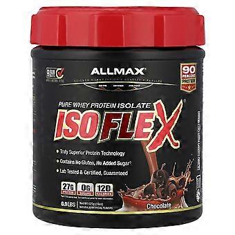 ALLMAX, ISOFLEX®, Isolat de protéines de lactosérum pur, Chocolat, 0,9 lb (425 g)
