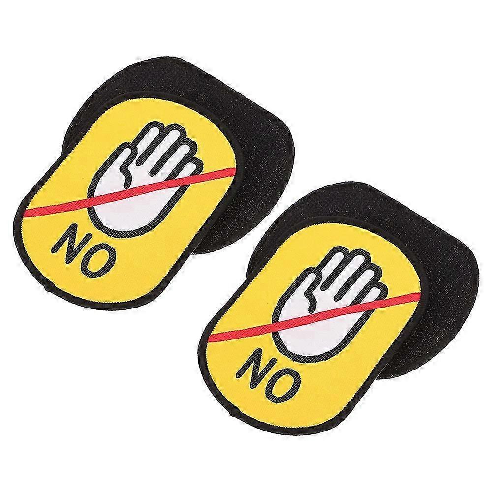 Pet Leash Warning Stickers | High Visibility Fabric | Assorted Sizes