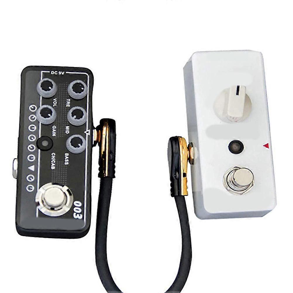 2pcs  Guitar Effector Flat Patch Cables Guitar Effect Pedal Flat Patch Cables Clear Sound Flat Cables