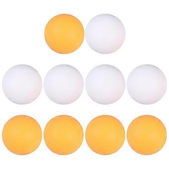 10 stks in één pak pongballen duurzame tafeltennisballen voor buitensporten thuis (5 stuks voor elk, geel, wit)