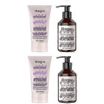 Strong Hold Curls Gel & Hydrating Cream Set for Defined, Smooth, Frizz-Free Curls