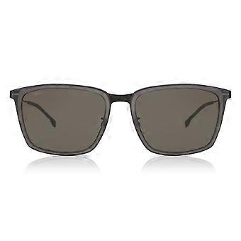 Boss 1465/F/S Asian Fit 003/IR Full Rim Matte Dark Grey Men Square Sunglasses UV3 Original