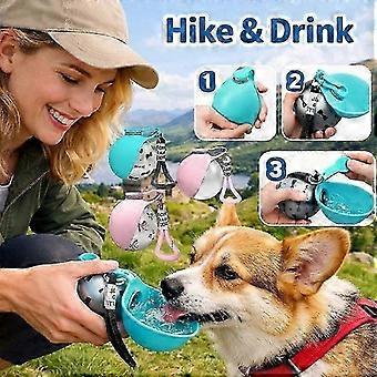 2026 NEW Portable Dog Water Bottle Stainless Steel Foldable Bowl Outdoor Pet Water Bottle New 26-27