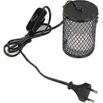 100w Gadzia lampa grzewcza, ceramiczna lampa grzewcza emitera podczerwieni dla żółwi, piskląt, jaszczurki, węża (eu Black)