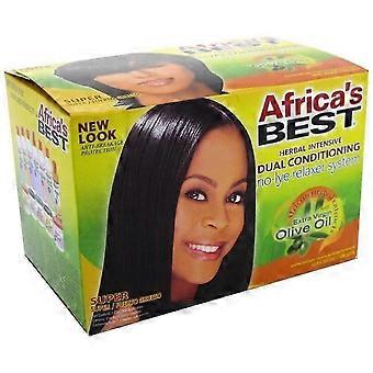 Africas Best No-Lye Conditioning Relaxer Super Kit  Hair Straightener