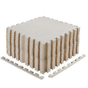 Conjunto de 12 peças de tapetes de espuma EVA macia e espessa para academia, 60x60cm, ideais para exercícios em ginásios e garagens.