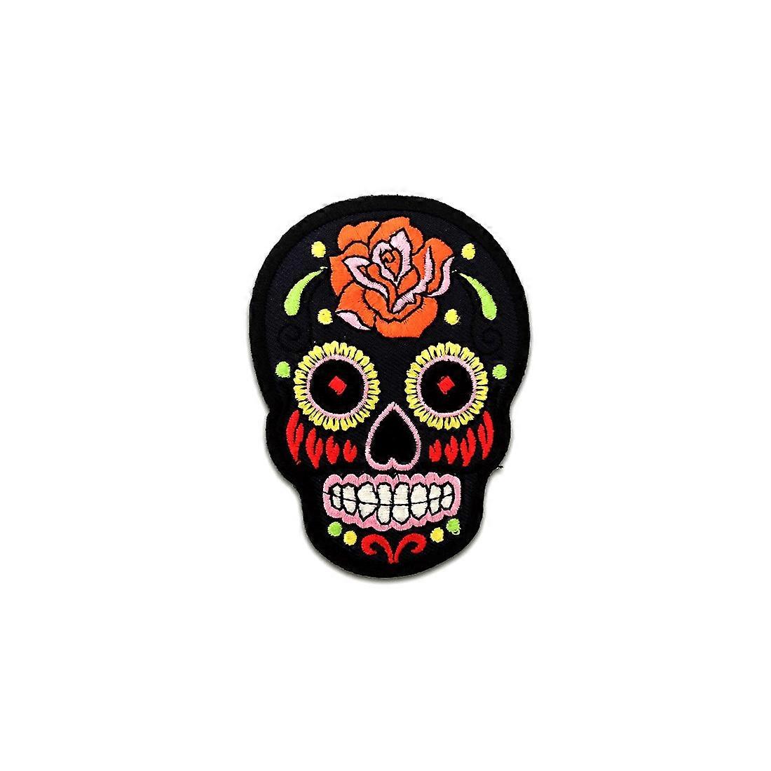 Patch Skull Black 6.5x9.2 Patch Iron On Patch