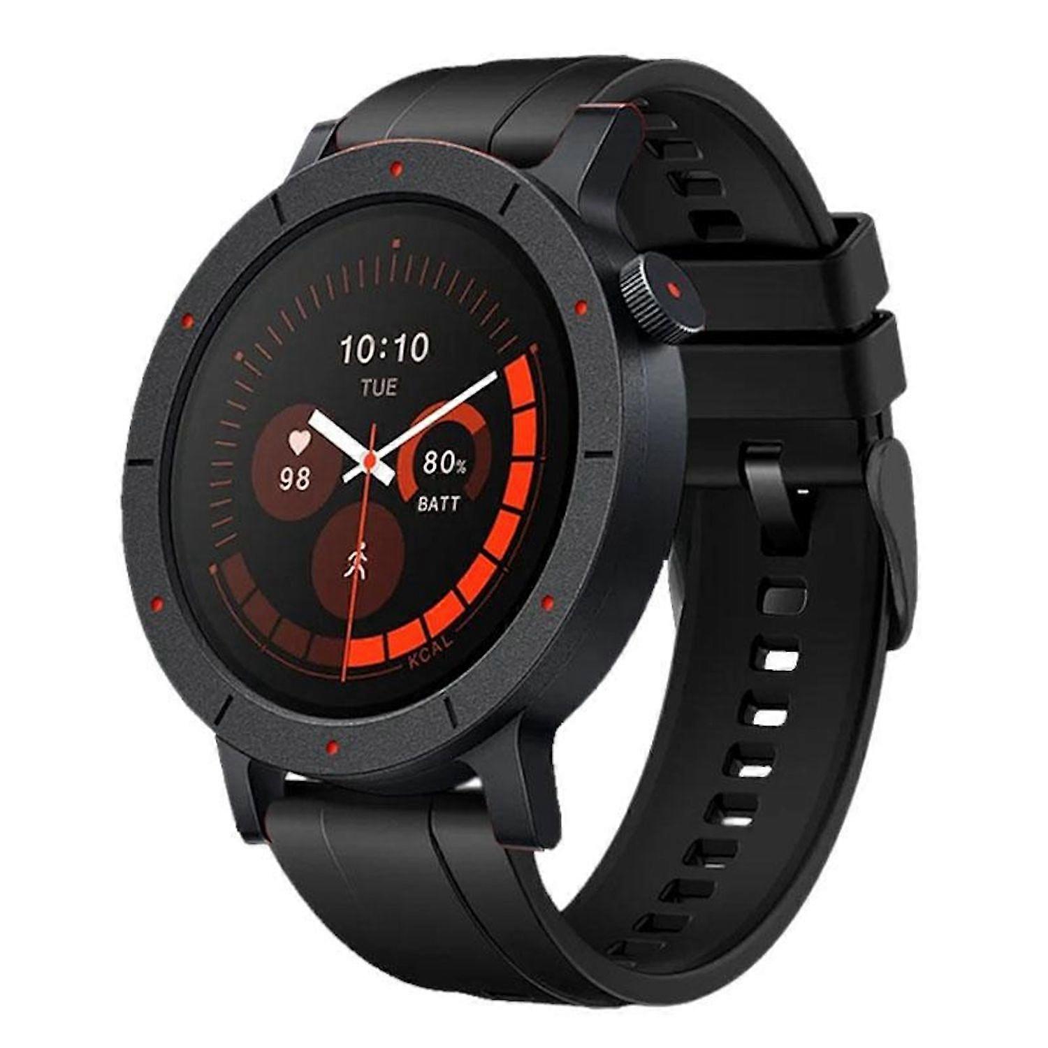 Silicone strap for CMF Watch 3 Pro with black buckle, adjustable, black