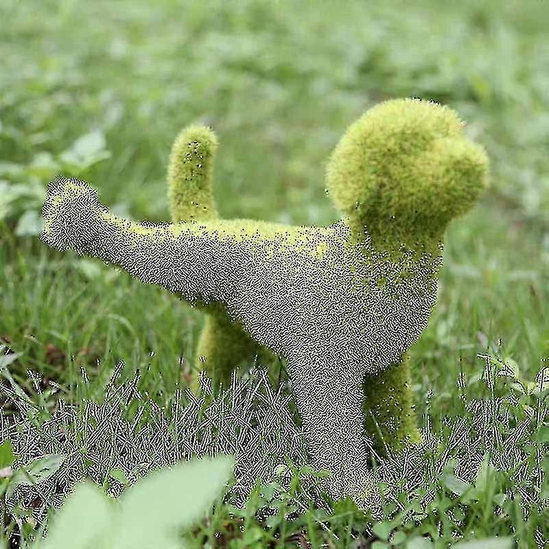 Outdoor Courtyard Grass Green Simulation Flocking Ornaments(size:a)