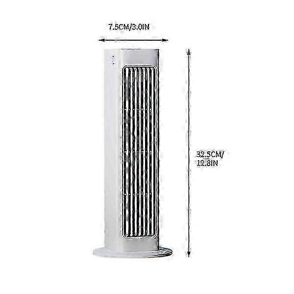 Silent tower fan, ABS material with TYPE-C interface, 3000mAh battery AV