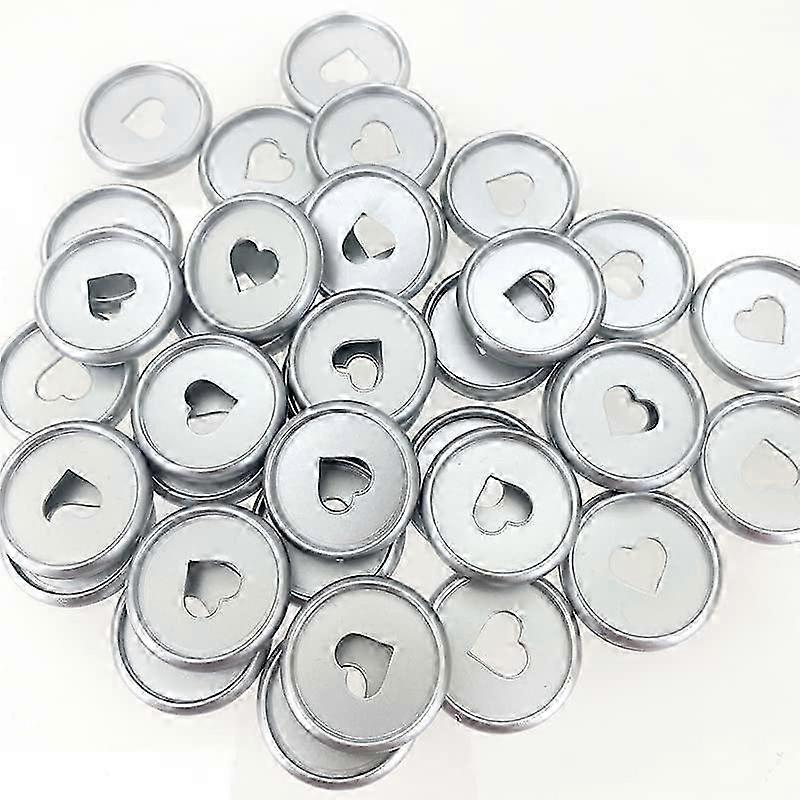 100-Pack Disc Binding Book Disc Binding Expanded Plastic Heart Binder Ring, (Silver 24mm)