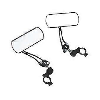 Óculos de proteção para bicicleta com rotação de 360 ​​graus, retrovisor para guidão, refletor seguro com amplo alcance, cor preta.