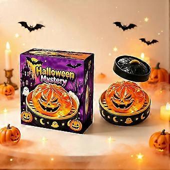 Juguete blando de Halloween de crecimiento lento, juguete antiestrés con forma de calabaza fantasma espeluznante, juguete suave para apretar para niños y adultos, ideal para fiestas.