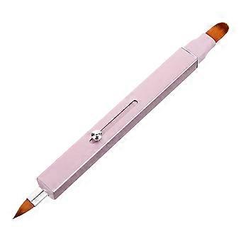 Double-Head Lip Brush Retractable Lip Gloss Applicator for Women Makeup