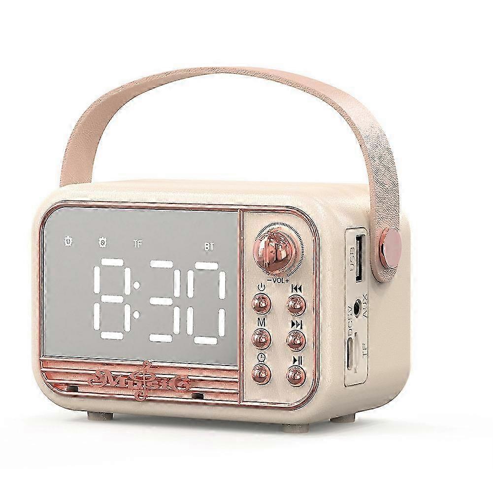 Alarm Clock Bluetooth 5.0 Speaker Support TF Card U Disk B