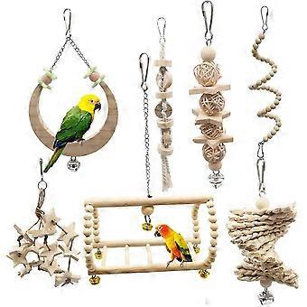 Bird Parrot Swing, chew Toy Toys, All Natural and Safe Non-Toxic, Suitable for Small Parakeets,Conures and Other Small and Medium-Sized Parrots