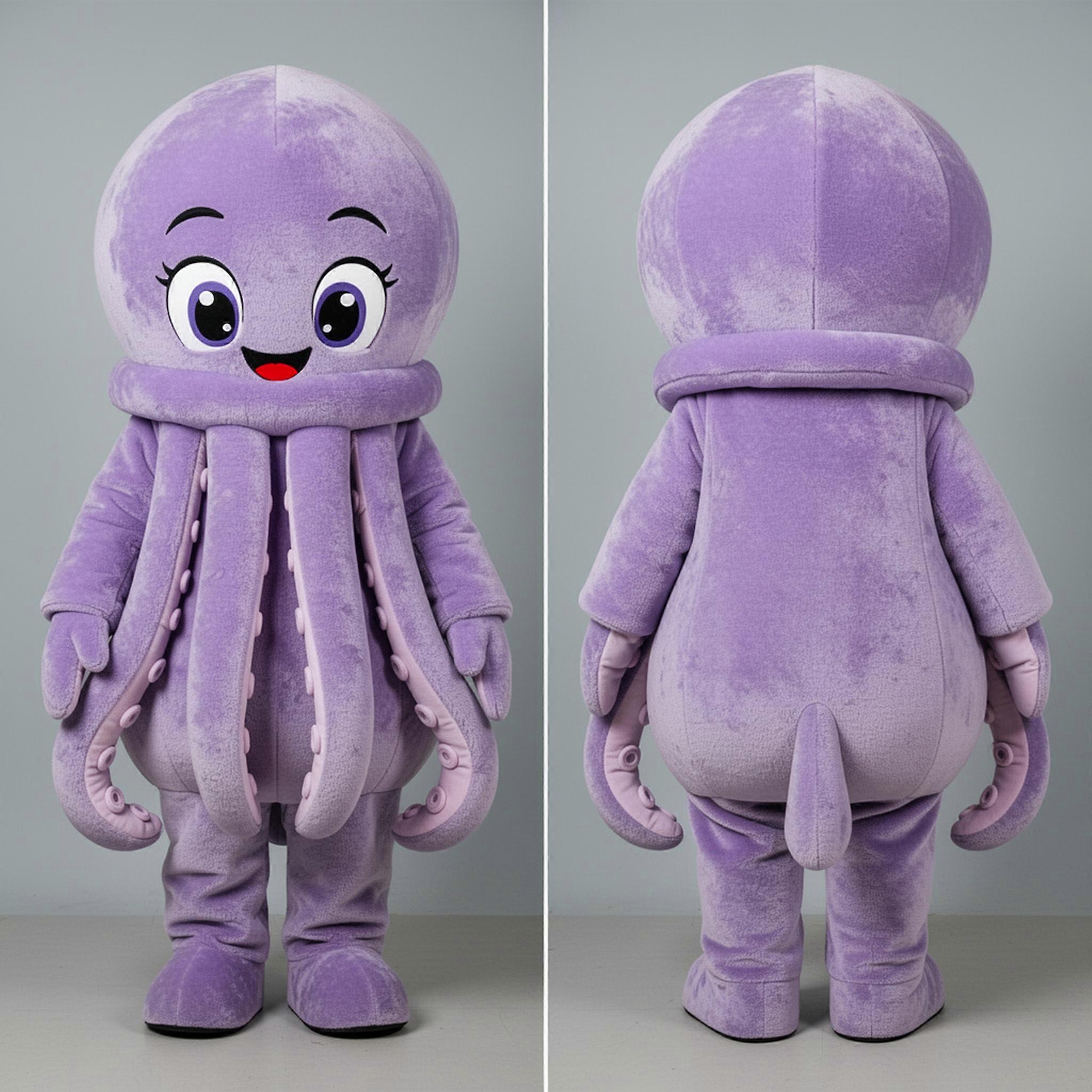 MASTICOT Lavender Velvety Squid Mascot