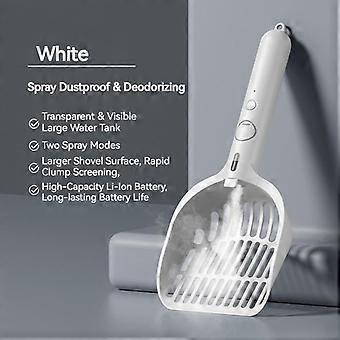 Large Plastic Cat Litter Scoop With Deodorizing Spray 2 In 1 Smart Pet Poop Shovel Cat Cleaning Supplies For Cat Care