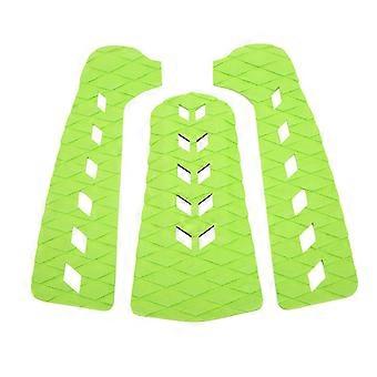 3Pcs Surfboard Traction Pad Anti Vibration Water Resistance Thermal Insulation Green Deck Pads compatible with Yachts RVs Boats