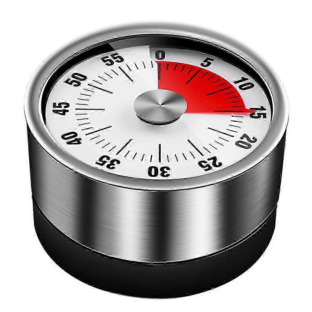 1/3/5PCS White Clock Timer Magnetic Backing Eye-catching Dial Timer Stainless Steel Visual Timer Stainless Steel Timer Durable