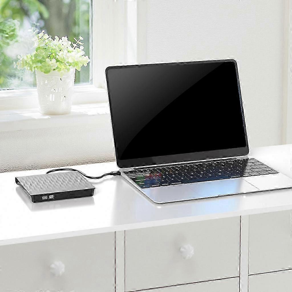 Slim Portable External DVD RW Drive USB 3.0 Type-C Disc Reader Writer