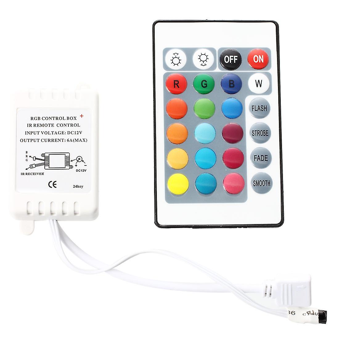 Ir Box Remote Controller 24 Keys For Rgb Led Light Strip