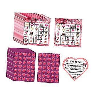 Valentine'S Day Bingo Game Cards For Classroom Party Favours