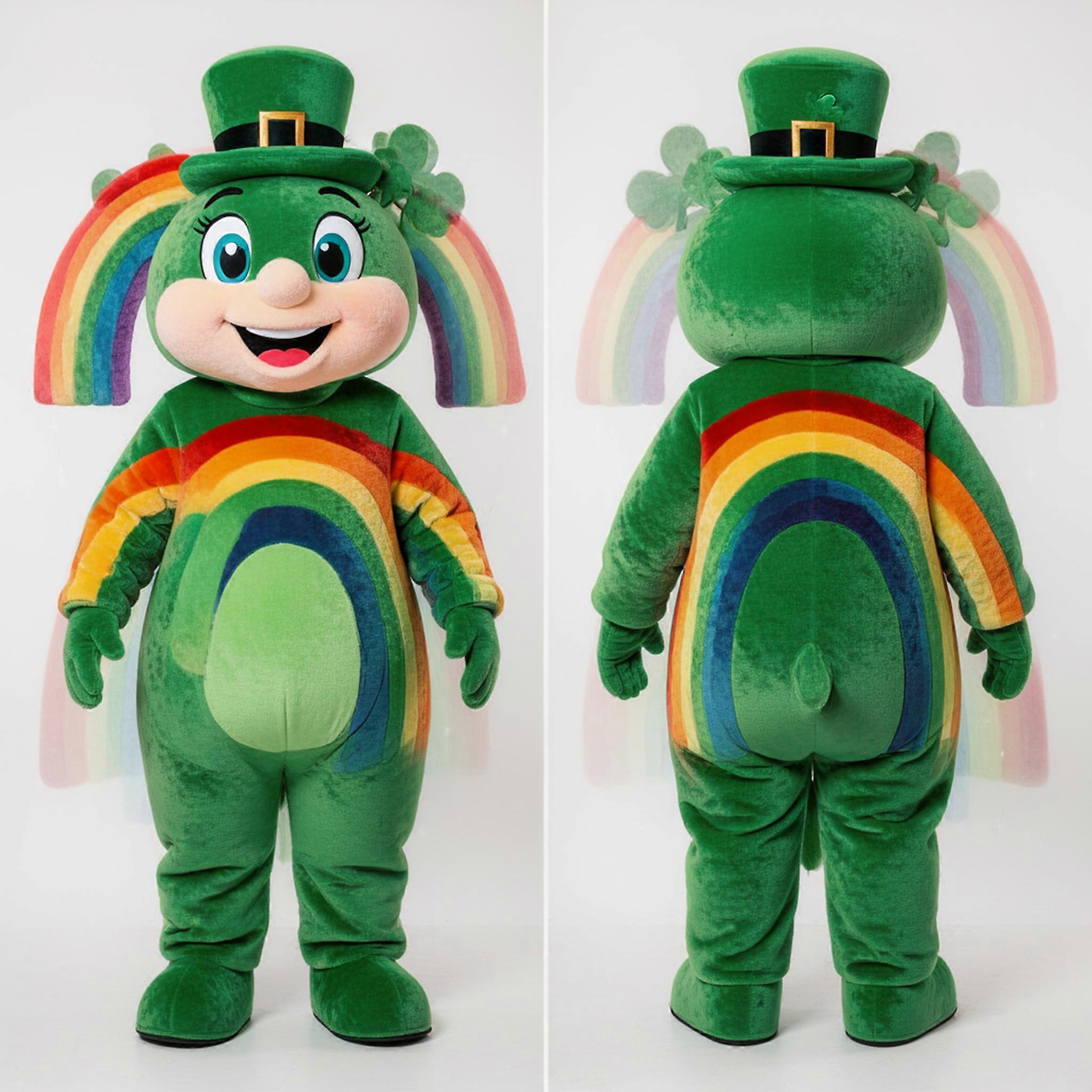MASTICOT Forest Green Rounded Rainbow Mascot