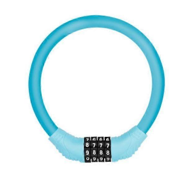 Bicycle lock cable lock with code Blue Blue