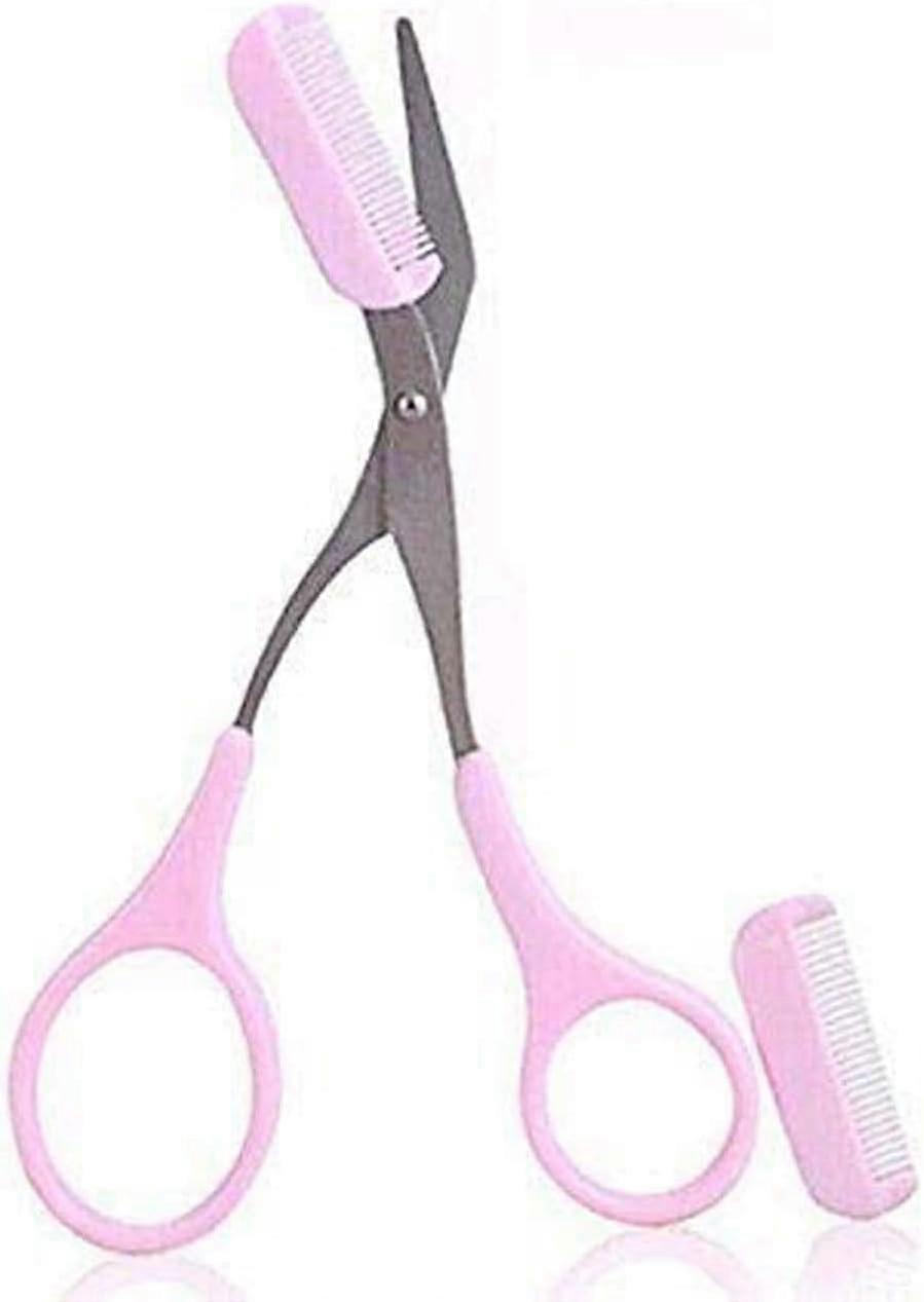 Compact Precision Eyelash Scissors Eyebrow Trimmer