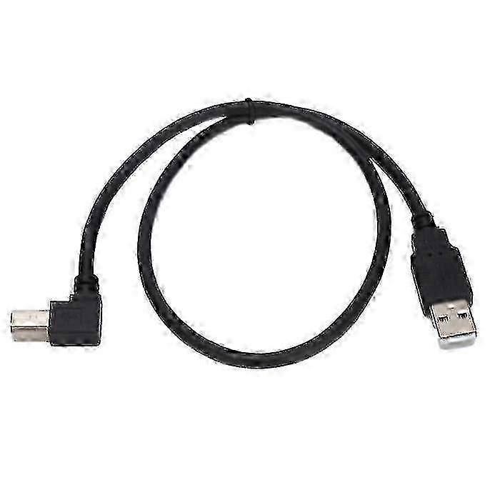 Right Angle USB-A to USB-B 0.5m Cable