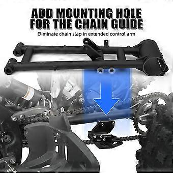 Rear swingarm, extended 6 inches - 4130 chromoly steel - black powder coating.