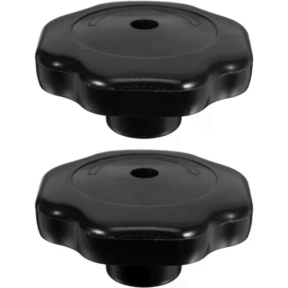 2 Pack Black ABS Pot Cover Knobs, 19mm Replacement Handles