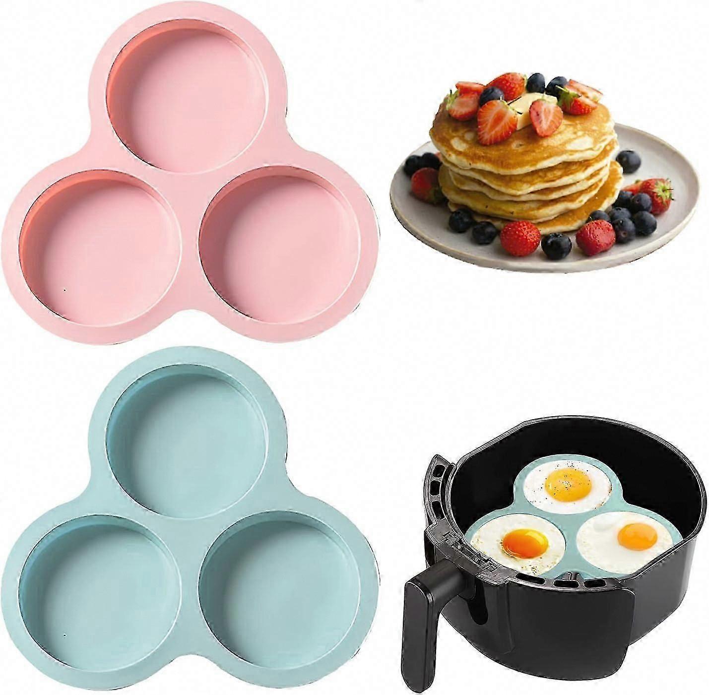 Dishwasher-Safe 3-Cavity Egg Molds