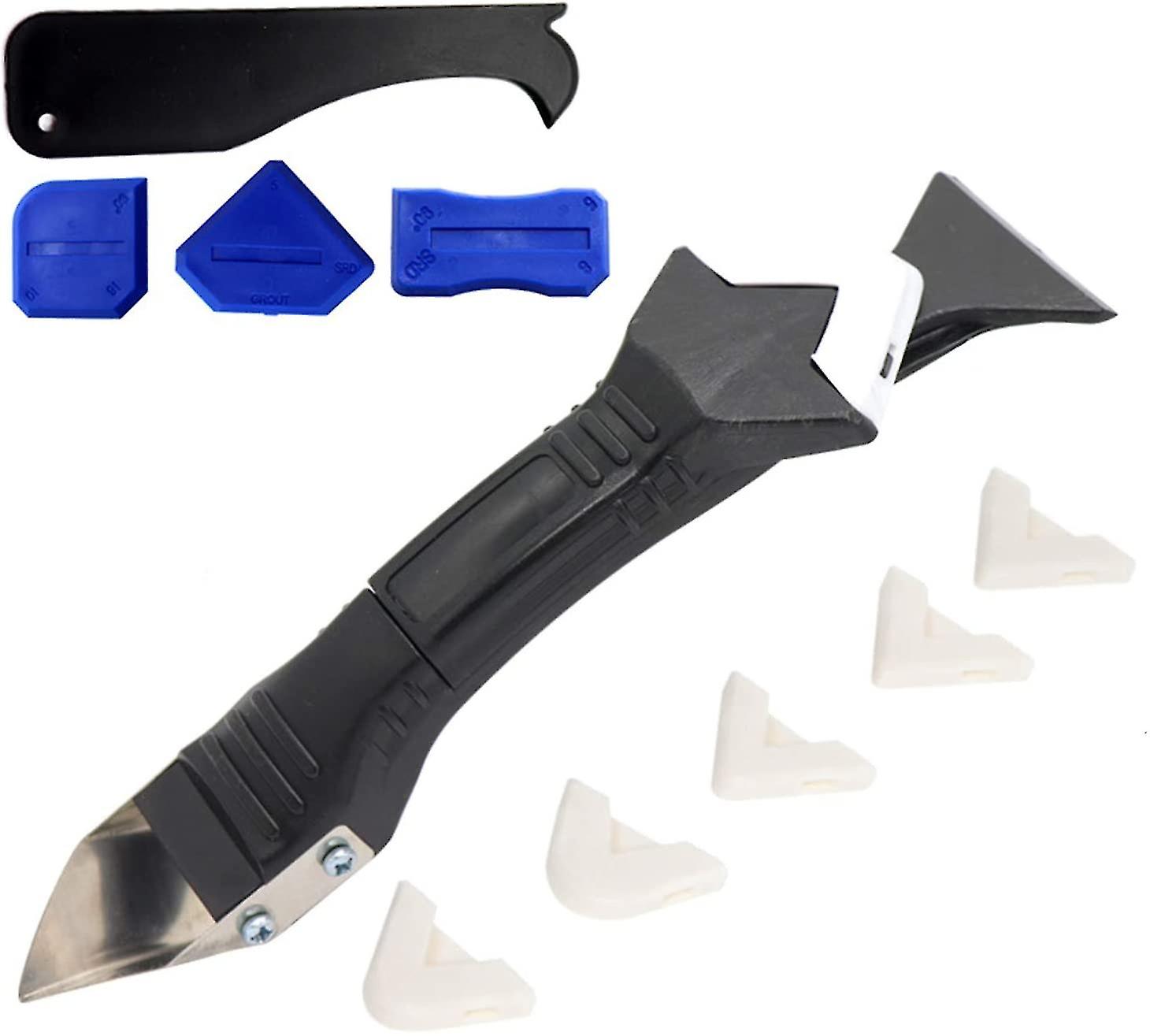11 Caulking Tool Kits, 3 In 1 Silicone Scraper Sealer Coating Tools